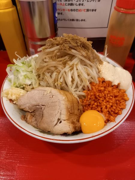 「まぜそば(小)￥900」@ラーメン鷹の目 北千住店の写真