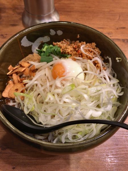 「味噌まぜそば」@東京スタイルみそらーめん ど・みそ 西新井店の写真