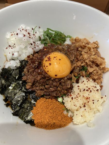 「台湾まぜそば麻辣カレー¥980」@らーめん まぜそば 笑顔ノキラメキの写真