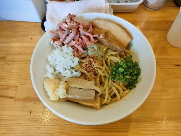 「まぜそば　300g にんにくのみ」@煮干らーめん 川むらの写真