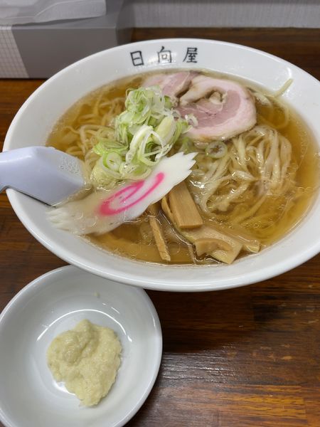「ニンニクラーメン」@青竹手打ちラーメン 日向屋の写真