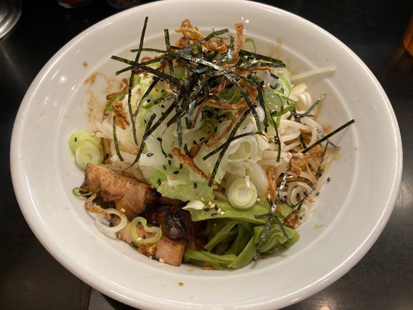 「［限定］焦がし醤油まぜそば」@麺家 うえだの写真