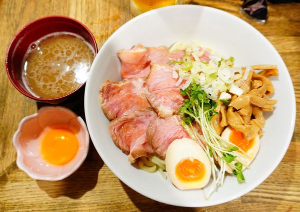 「油そば＋特増し＋生玉子＋YEBISU生」@燦燦斗の写真