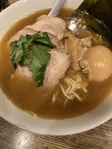 「特製平子煮干蕎麦大盛」@新橋 纏の写真