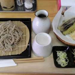 天ざるそば並盛(800円)