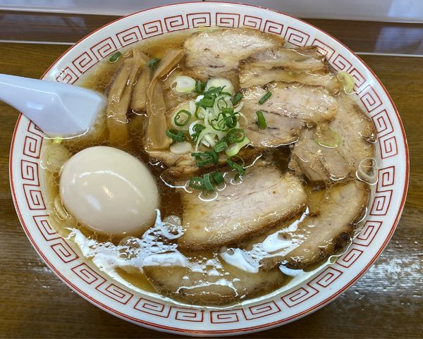 「チャーシュウメン 味玉」@喜多方ラーメン新じまの写真