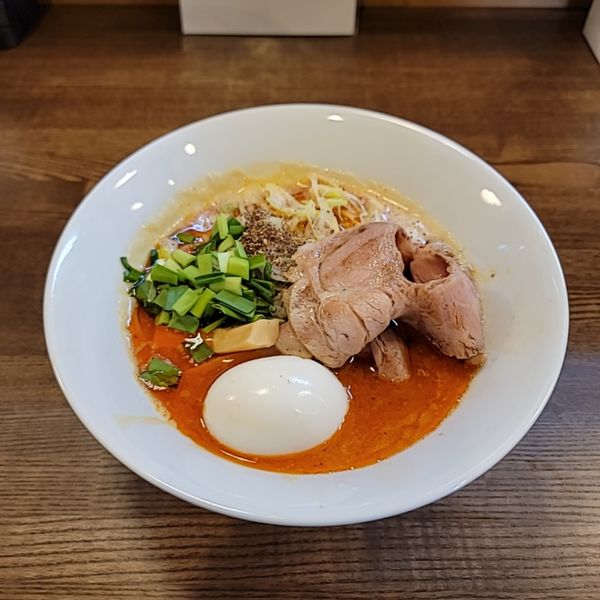 「ピリ辛濃密中華そば（飯割り付き）」@㐂九八～エキチカ～の写真