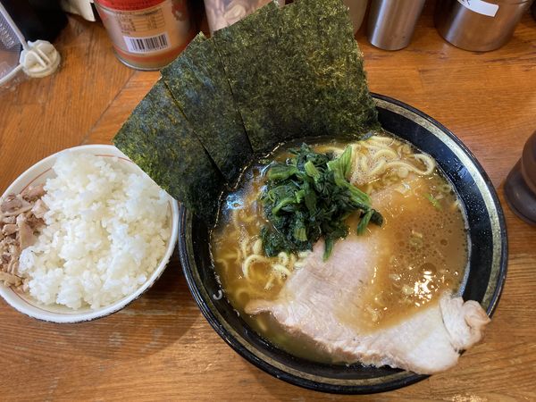 「ラーメン並　ライス」@末廣家の写真
