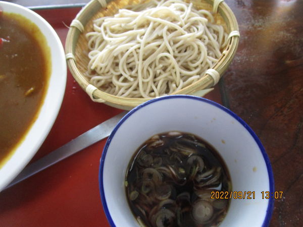 「ミニもり蕎麦とミニコロッケカレーセット 800円」@寿美吉の写真