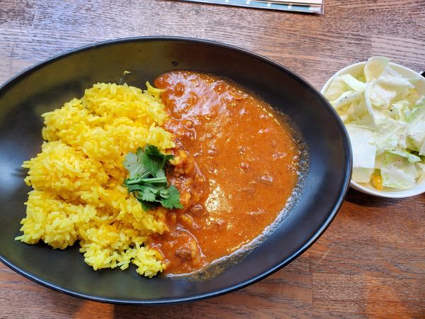 「カリガリカレー800円+ランチセット170円」@カリガリ 秋葉原店の写真