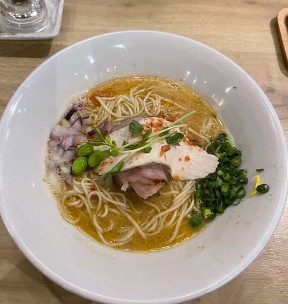 「鮟肝と蛤　850円」@論露に不二の写真