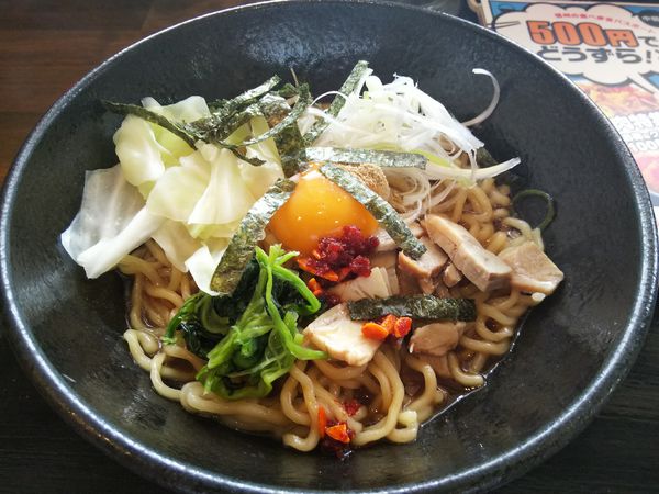 「【限定】特製まぜそば　※クーポンで５００円」@ラーメン 白  本店の写真