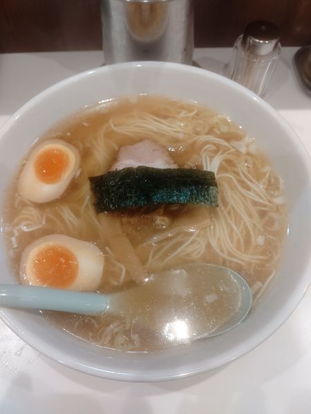 「塩ラーメン+味玉+麺大盛り」@唐桃軒の写真
