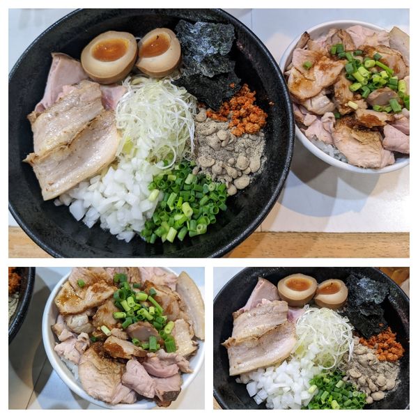 「【限定】煮干しまぜそば＋チャーシュー丼」@麺屋 扇 SENの写真