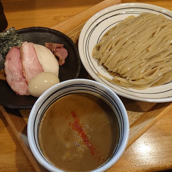 「特製つけそば1200円、大盛100円」@中華蕎麦 生るの写真