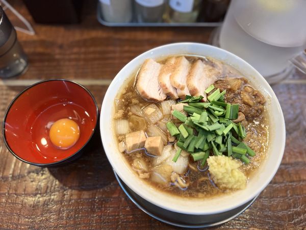 「秘境タンメン900円+無料チャーシュー+全卵50円」@秘境タンメン かし山の写真