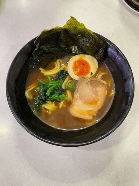「横浜家系ラーメン(418円)」@はま寿司 ベイタウン本牧店の写真