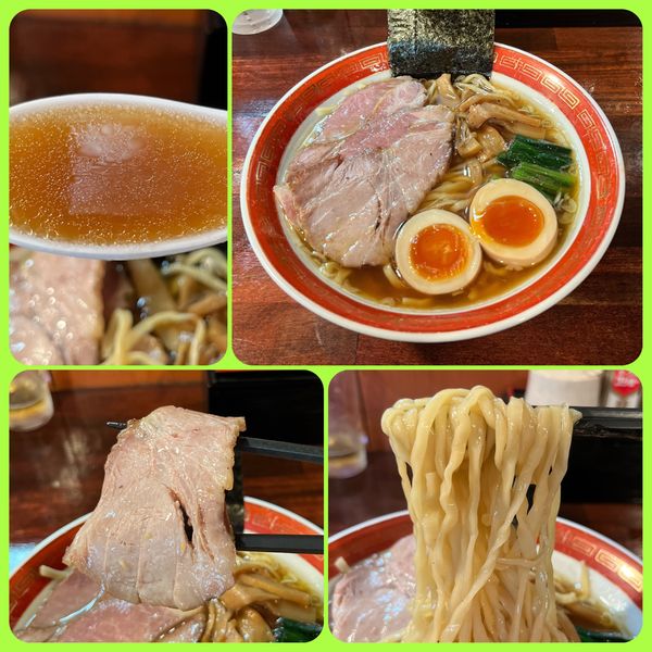 「特しょうゆ(平打)￥850+ビール小瓶¥380」@麺処 懐やの写真