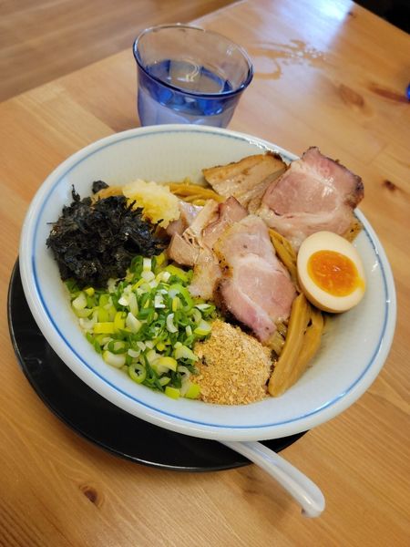 「特製魚介まぜそば」@麺彩 こはねの写真