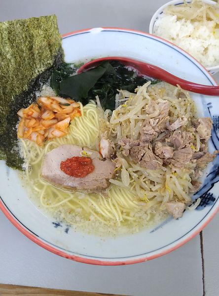 「塩ラーメン+もやし､半ライス」@ラーメンショップ 122号騎西店の写真