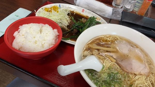 「ラーメンレバニラセット 930円」@尾道ラーメン とんちんかんの写真