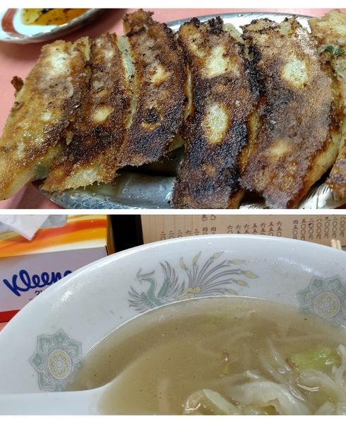 「タンメン+餃子（650円+450円税込）」@一番の写真