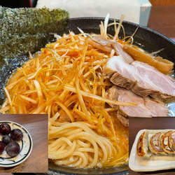 ネギラーメン850円、餃子350円