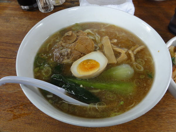「天狗ラーメン焼肉丼セット840円ランチ」@天狗 北越らーめんの写真
