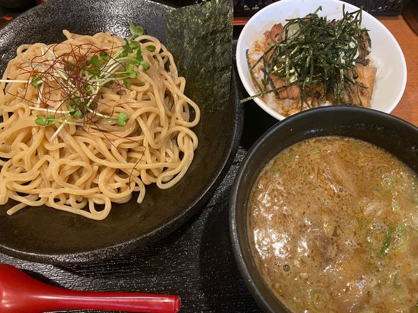 「力つけ麺+チャーシュー丼」@麺屋 力の写真