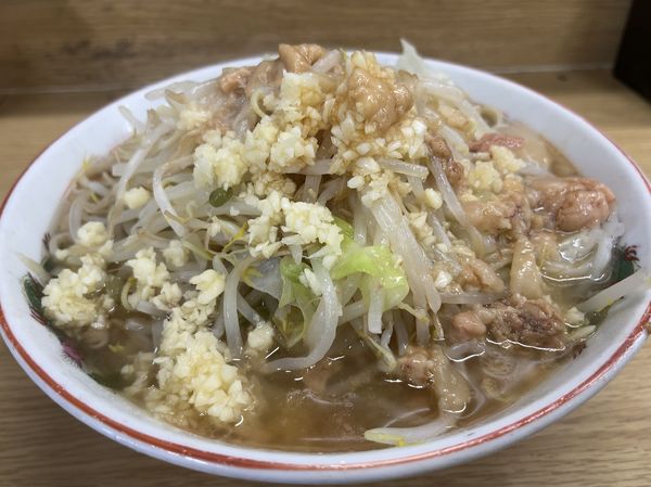 「ラーメン　ニンニク　アブラ」@ラーメン二郎 栃木街道店の写真