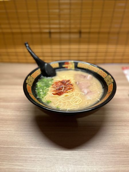 「天然とんこつラーメン+替え玉」@一蘭 水戸店の写真