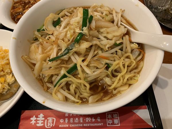 「野菜麺（ランチメニュー）」@桂園 銀座店の写真