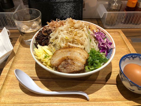 「特製まぜそば」@豚骨ラーメン＆まぜそば 南銀星の写真