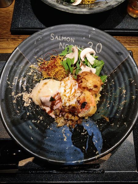 「「汁なしポルチーニ」1200円」@サーモンnoodle3.0の写真