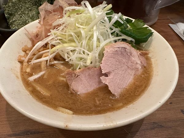 「カツオxアジラーメン　のり」@濃菜麺 井の庄の写真
