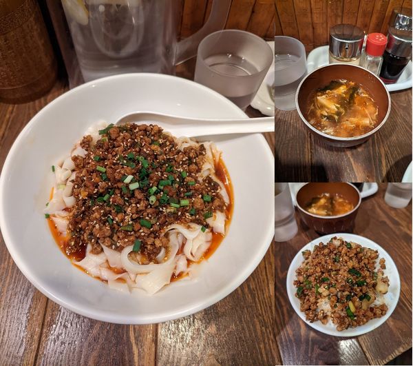 「四川燃麺＋ライス」@中華第一家 杜記の写真