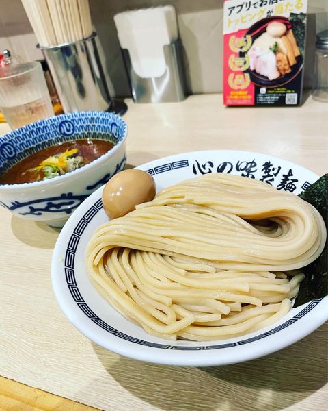「味玉つけ麺」@心の味製麺 平井店の写真