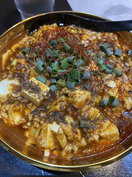 「チーズカレー麻婆豆腐麺」@茨谷園の写真
