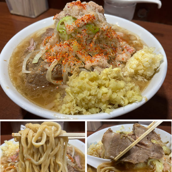 「【限定】ポン酢 900円 生姜50円 ニンニクアブラ」@D麺の写真