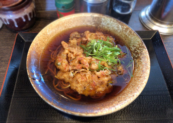 「かき揚げそば(460円)」@三松 青砥店の写真