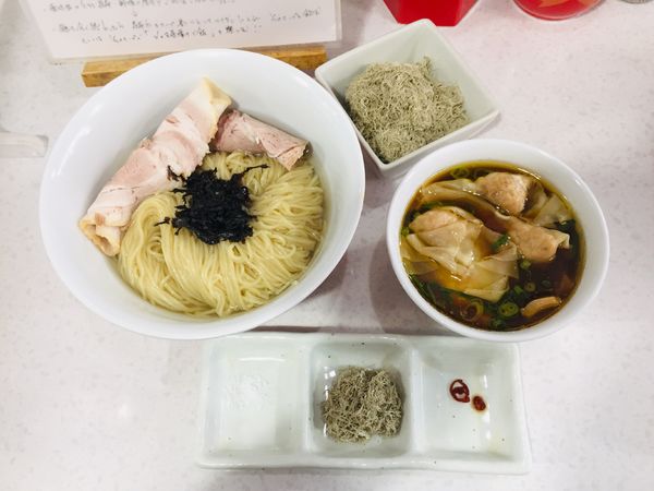 「【限定】特製昆布水醤油つけ麺【1500円】」@ラーメン星印の写真