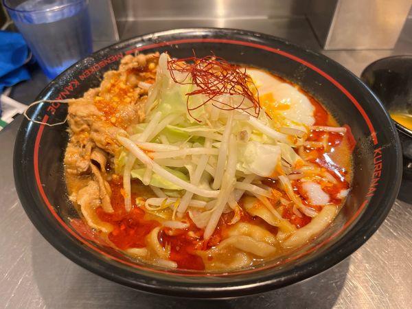 「紅ラーメン　温玉」@麺創研 紅 府中の写真