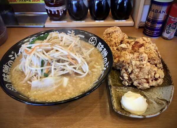「味噌ラーメン(チャー無し、690¥)」@味噌のジョー 牛久店の写真