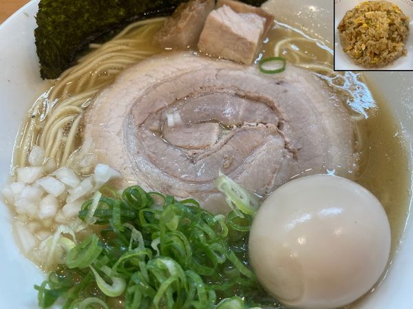 「特製鶏白湯ラーメン＋チャーハン(小)」@麺屋 瑞風の写真