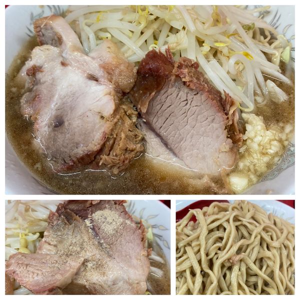 「小　半分・カタカタ・アブラ抜き」@ラーメン二郎 一橋学園店の写真