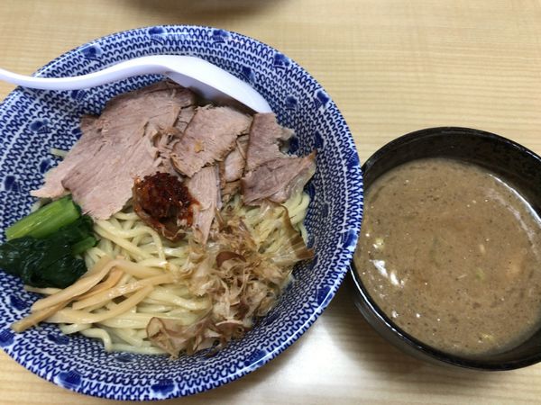 「濃厚つけ麺（大）＋チャーシュー」@かみの屋の写真