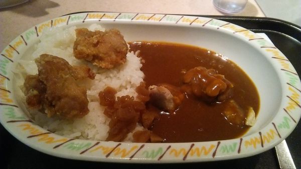「チキンカレー 430円+から揚げ2コ 100円」@CURRY SHOP ALPSの写真