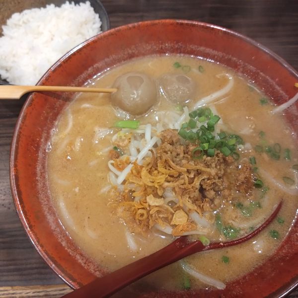 「【限定】山形味噌らーめん880円、小ライス110円」@蔵出し味噌 麺場 田所商店 船橋店の写真