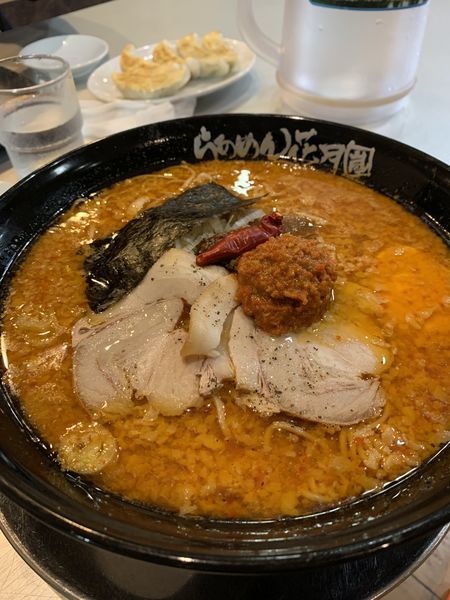 「嵐げんこつバリ辛らぁめん」@らあめん花月嵐 甲府住吉店の写真