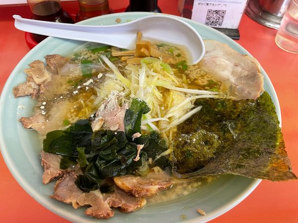 「ネギチャーシュー麺（脂多め）」@ラーメンショップ 平井店の写真